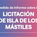 PEDIDO DE INFORME SOBRE LA LICITACIÓN DE LA ISLA DE LOS MÁSTILES